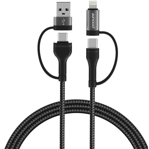 Poolee PowerFlex 4 in1 Super Fast Data and Charging Cable.