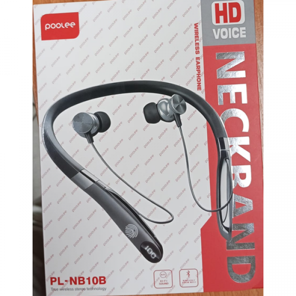 Poolee Bluetooth 5.3 Wireless Neckband Earphones with HD Voice, Deep Bass, Magnetic Earbuds & 35-Hour Playtime