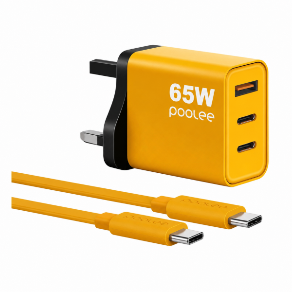 Poolee TX65 GaN 65W Fast Charger – USB-C Power D...