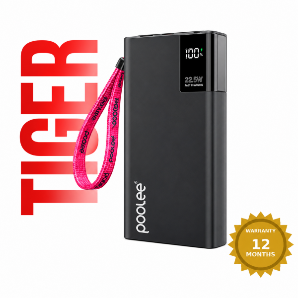 Tiger 30000mAh Power Bank 22.5W Fast Charging with...