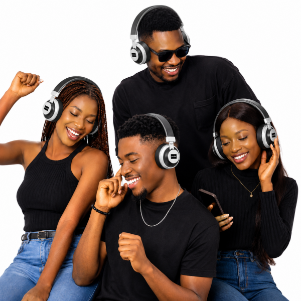 POOLEE Aura-100 Wireless Bluetooth 5.3 Over-Ear Headphones with ENC, Deep Bass & 40-Hour Battery